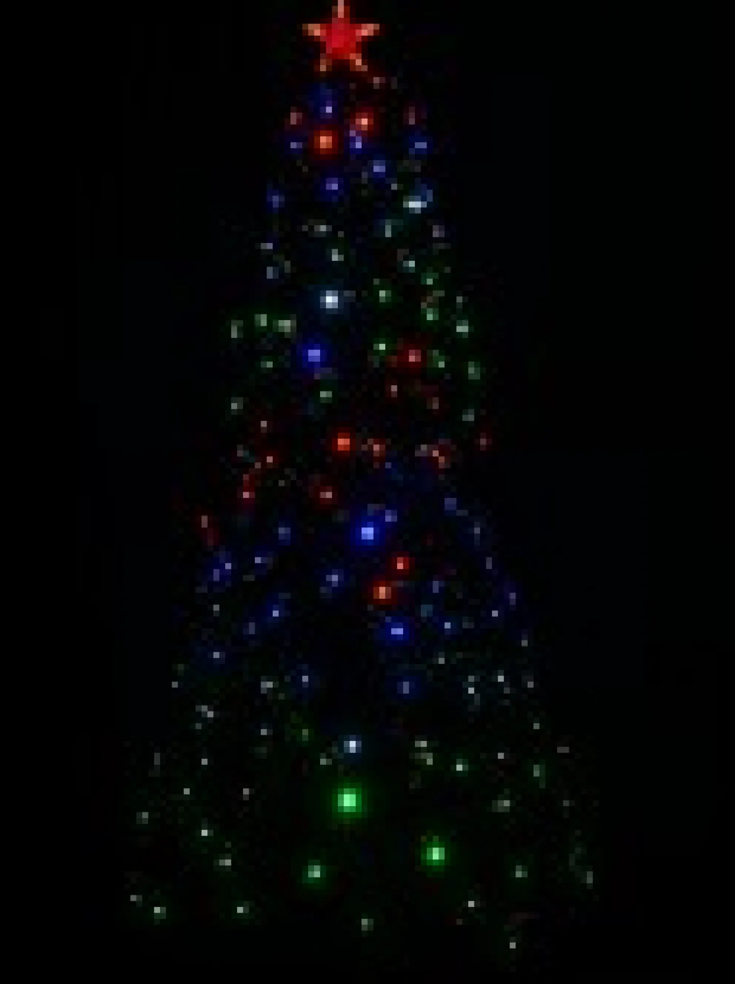 Hot Christmas Warehouse Multi Colour Led & Fibre Optic Christmas Tree With 200 Tips & Bulbs - 1.8M
