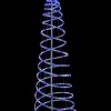 New Christmas Warehouse Multi Colour Led Rope Light 3D Spiral Outdoor Christmas Tree - 1.8M