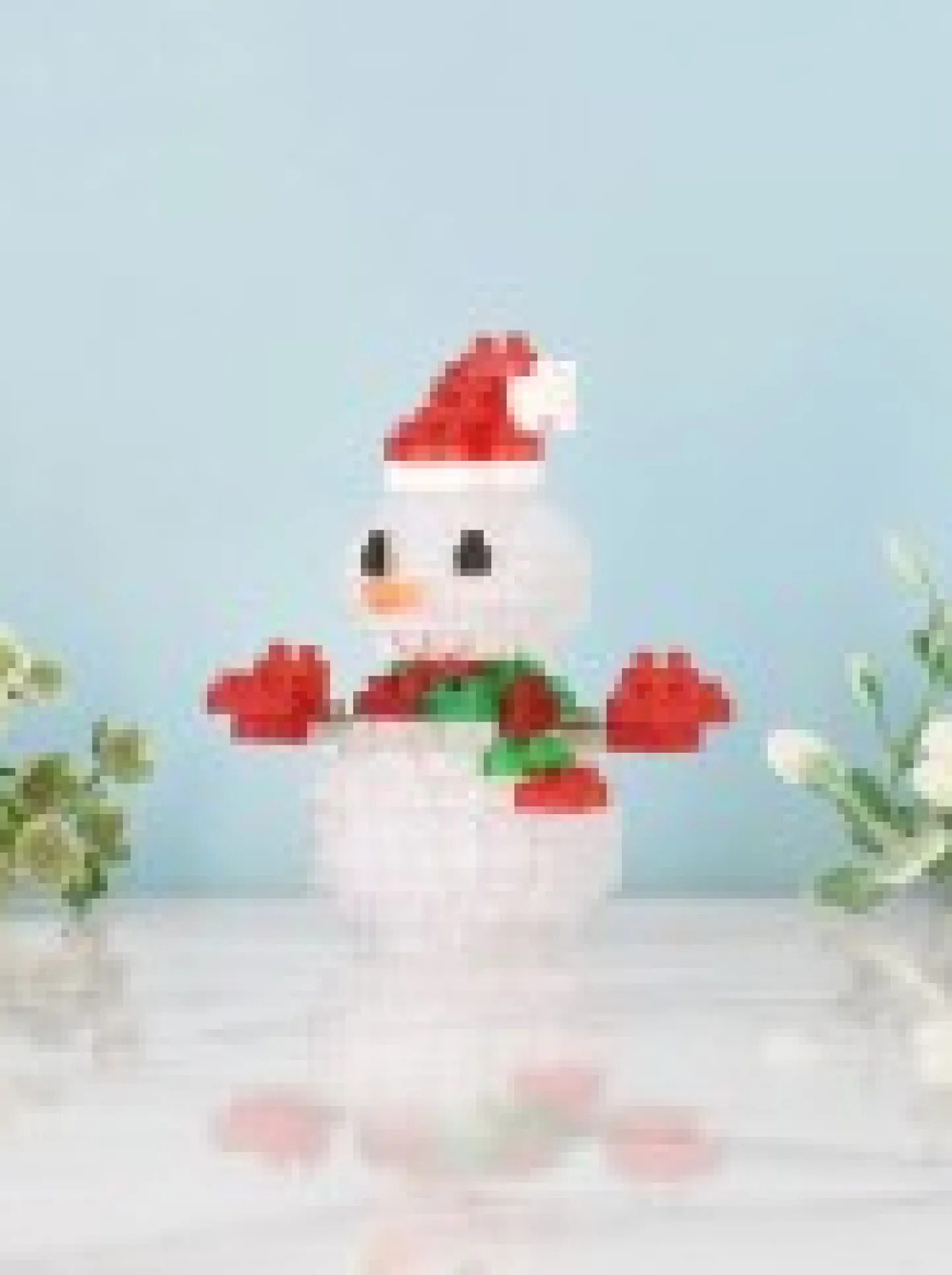 Sale Christmas Warehouse Nanoblocks Traditional Snowman With Hat Christmas Toy - Nbc_368 160 Piece