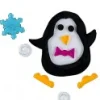 Shop Christmas Warehouse Penguins, Snowflakes & Snowballs Gel Window Cling Decoration - 19Cm