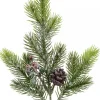 Shop Christmas Warehouse Pine Cone & Berry Frosted Natural Look Pine Christmas Spray - 32Cm