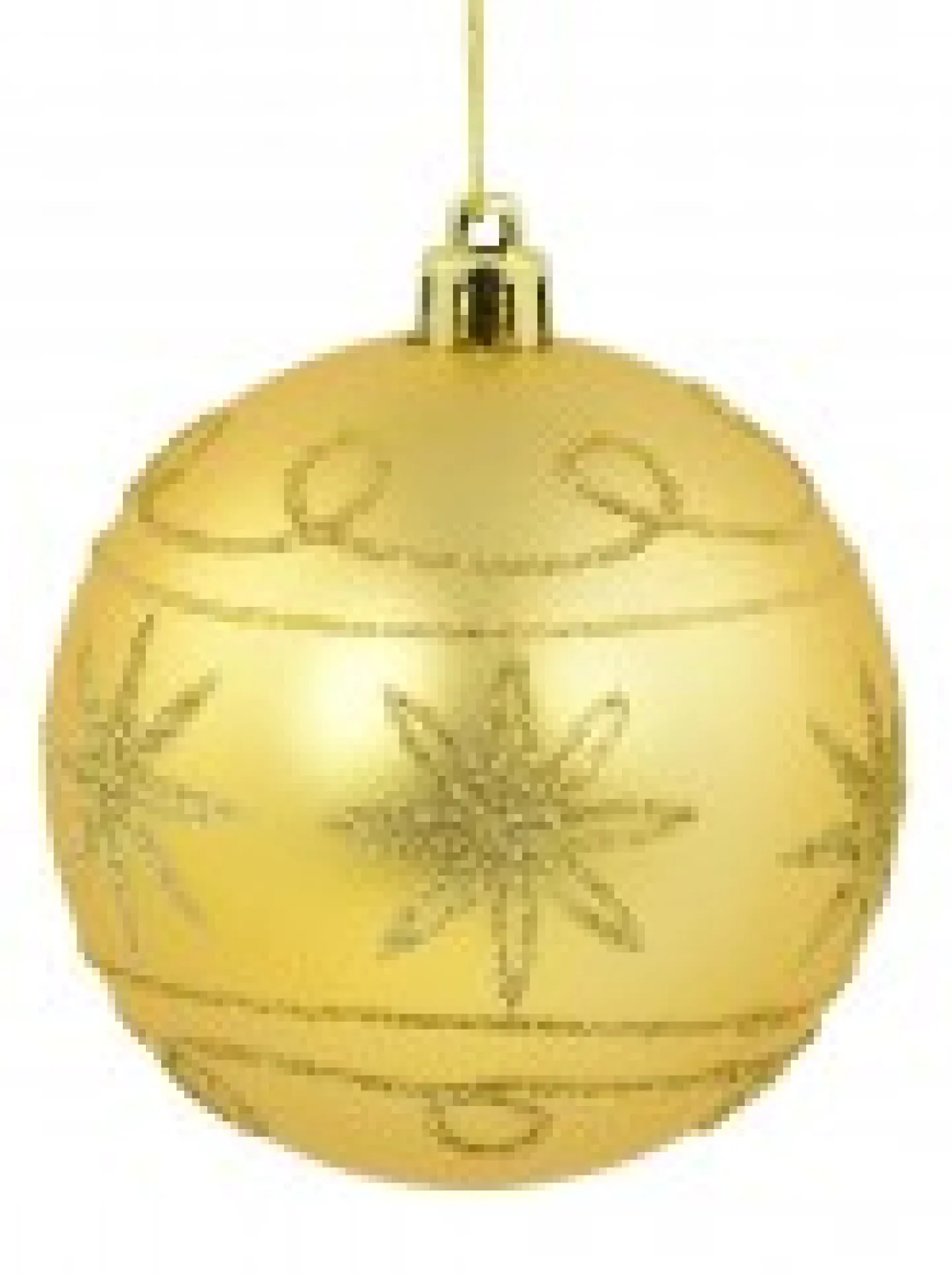 Best Christmas Warehouse Pink & Gold Christmas Baubles With Gold Glitter Stars & Swirls - 4 X 80Mm