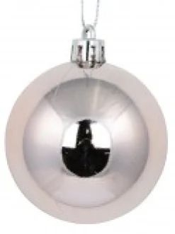 Hot Christmas Warehouse Pink Glittered, Matte & Metallic Christmas Bauble Decorations - 12 X 60Mm