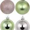 Discount Christmas Warehouse Pink Metallic & Glittered With Mint Green Metallic & Matte Baubles - 12 X 60Mm