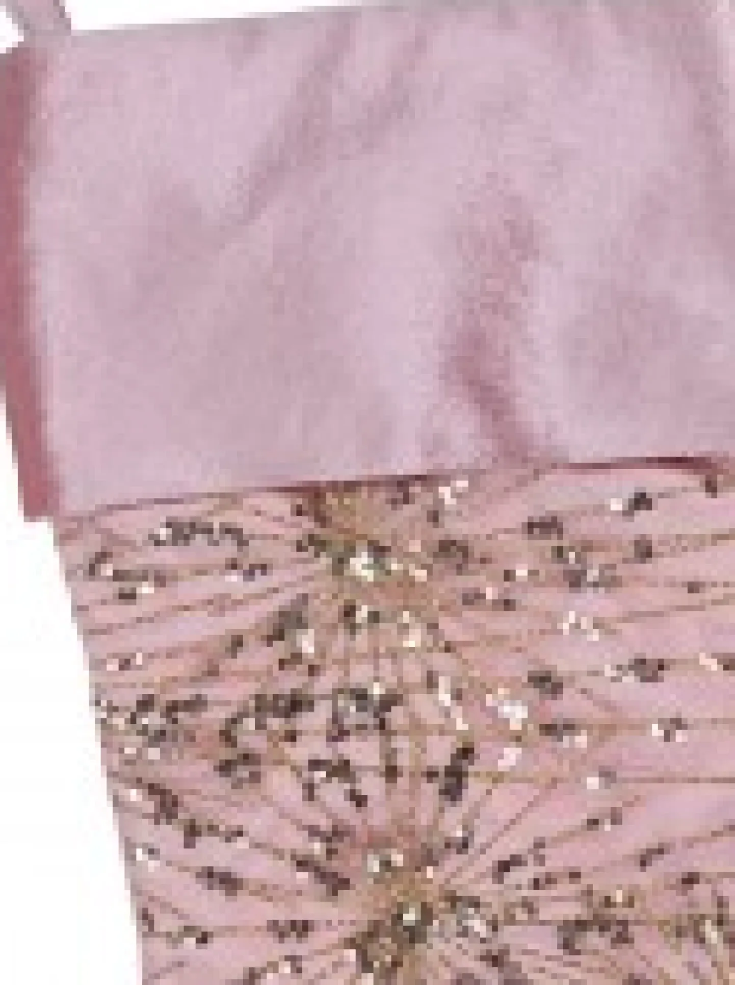 Flash Sale Christmas Warehouse Pink Satin With Gold Sequin Starburst Pattern Christmas Stocking - 48Cm