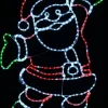 Clearance Christmas Warehouse Red & Cool White Led Jolly Posing Santa Twinkle Light Display Silhouette - 1M