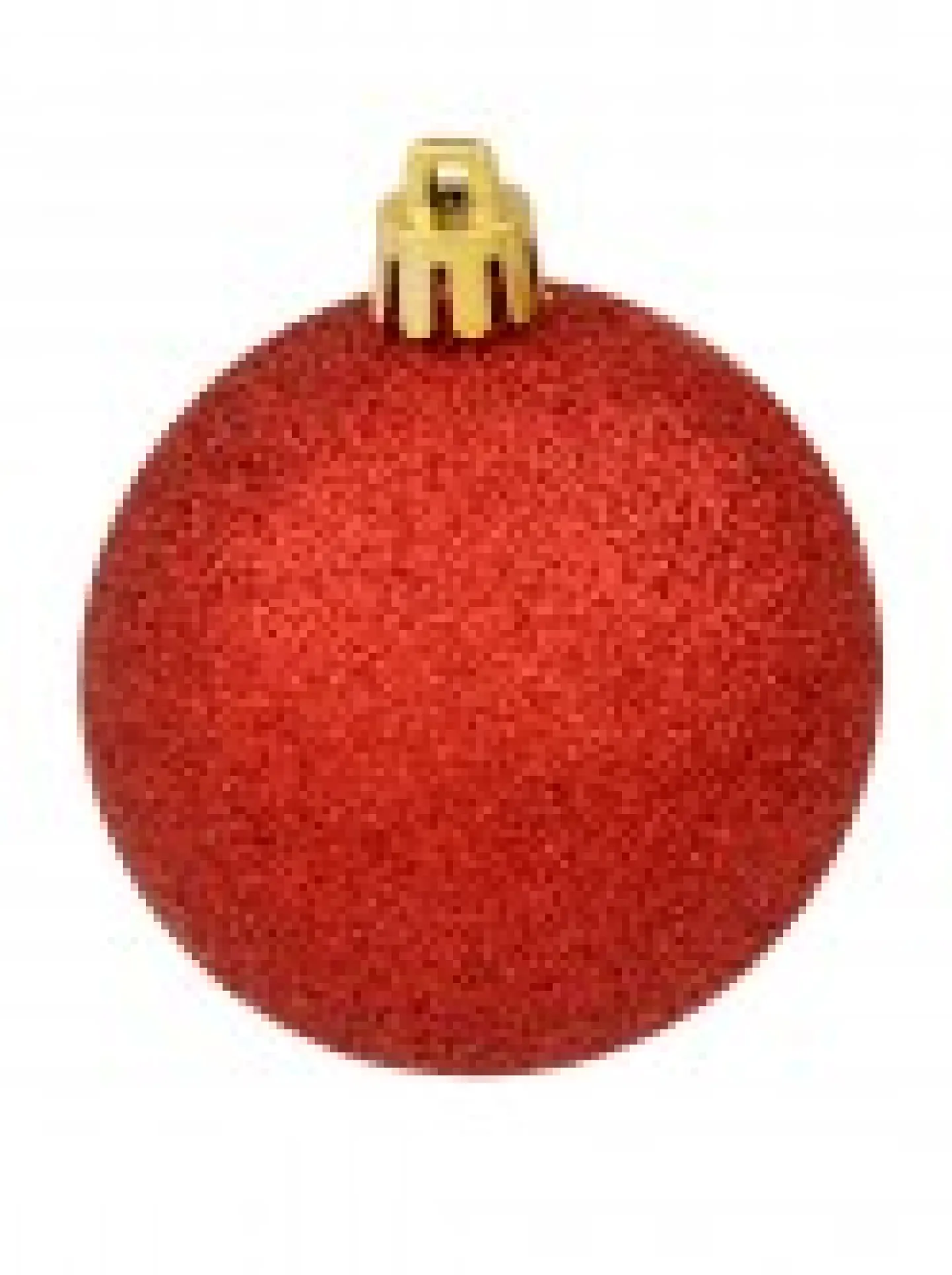 Hot Christmas Warehouse Red & Silver Christmas Baubles With 4 Glitter Designs & Shiny - 9 X 60Mm