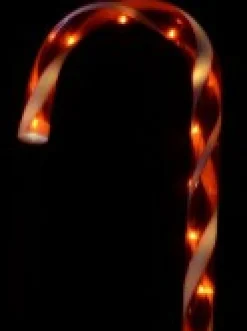 Flash Sale Christmas Warehouse Red & White Candy Cane Garden Christmas Path Light Set - 4 X 80Cm