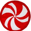 Store Christmas Warehouse Red & White Candy Swirl Pattern Christmas Tree Skirt - 1.2M