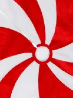 Store Christmas Warehouse Red & White Candy Swirl Pattern Christmas Tree Skirt - 1.2M