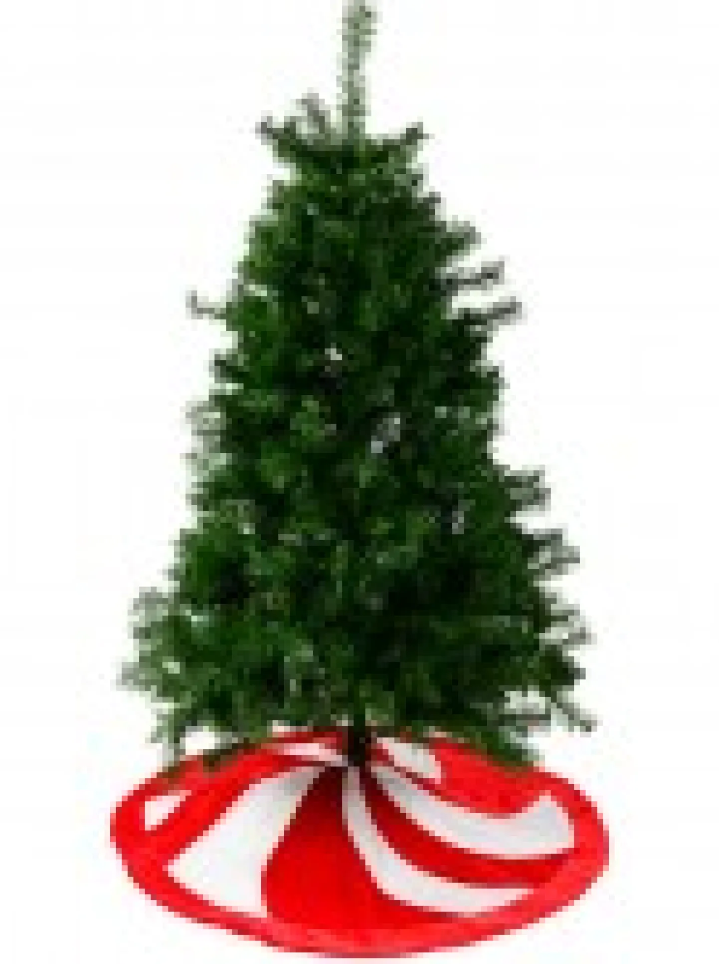 Store Christmas Warehouse Red & White Candy Swirl Pattern Christmas Tree Skirt - 1.2M
