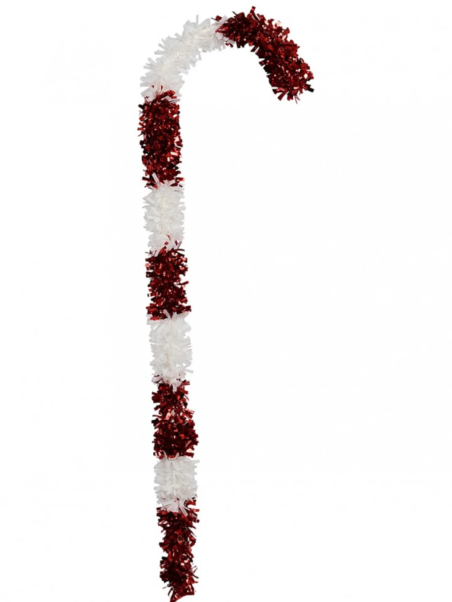 Flash Sale Christmas Warehouse Red & White Stripe Tinsel Candy Cane Stick Christmas Display Decoration - 1.1M