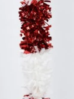 Flash Sale Christmas Warehouse Red & White Stripe Tinsel Candy Cane Stick Christmas Display Decoration - 1.1M