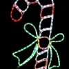 Best Christmas Warehouse Red & White With Green Candy Cane Led Rope Light Silhouette - 80Cm