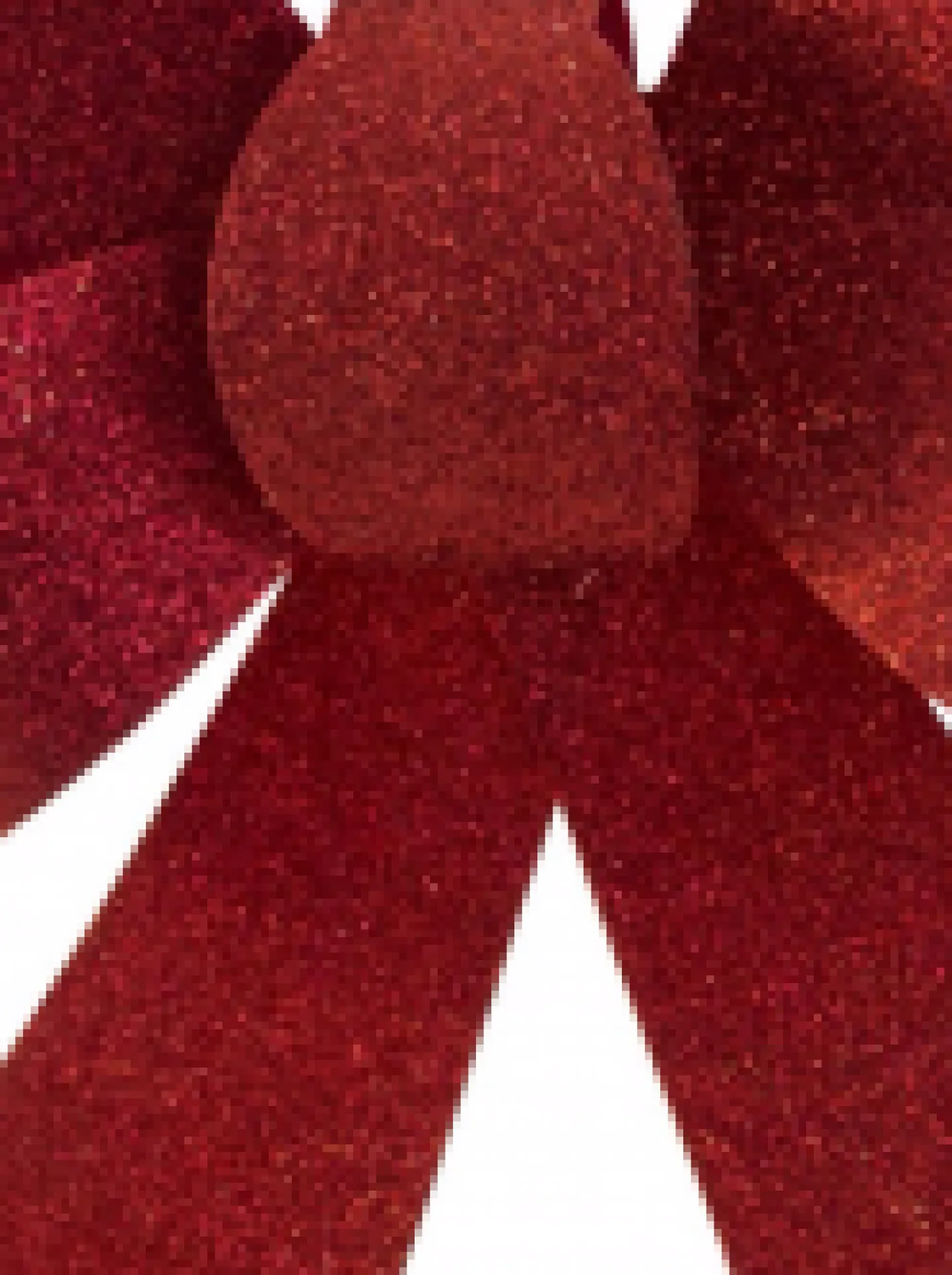 Hot Christmas Warehouse Red Glitter Pvc Christmas Tree Bow Decoration - 24Cm
