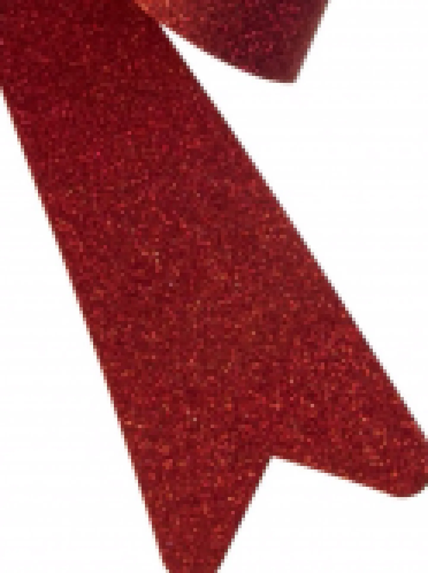 Hot Christmas Warehouse Red Glitter Pvc Christmas Tree Bow Decoration - 24Cm