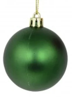 Shop Christmas Warehouse Red Glittered, Green Matte & Gold Metallic Christmas Baubles - 12 X 60Mm