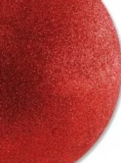 Best Christmas Warehouse Red Glittered Large Display Bauble Christmas Decoration - 20Cm