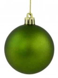Discount Christmas Warehouse Red Metallic, Green Matte & Glittered Gold Christmas Baubles - 27 X 60Mm