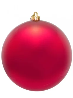 Sale Christmas Warehouse Red Metallic Large Display Bauble Christmas Decoration - 20Cm