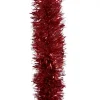 Best Christmas Warehouse Red Metallic 8Ply Classic Christmas Tinsel Garland - 10Cm X 5M