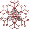 Shop Christmas Warehouse Red Snowflake & Encrusted Diamante Christmas Tree Hanging Decoration - 12Cm