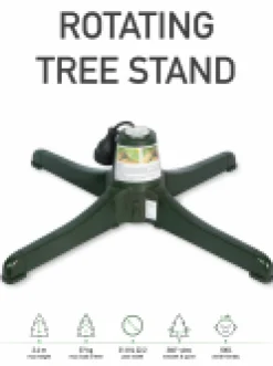 Best Christmas Warehouse Rotating Artificial Christmas Tree Stand - Suit 22.2Mm Or 31.8Mm Trunk