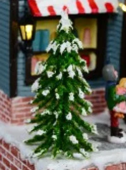Clearance Christmas Warehouse Santa Visiting Family Home With Mum & Kids Christmas Village Scene - 24Cm