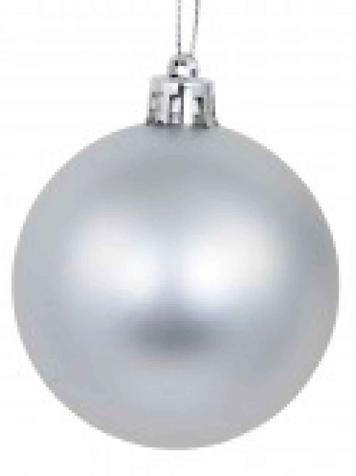 New Christmas Warehouse Silver Glittered, Matte & Metallic Christmas Bauble Decorations - 12 X 60Mm