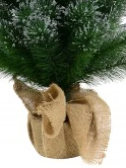 Shop Christmas Warehouse Silver Glittered Needle Tip Pine Tabletop Christmas Tree With 96 Tips - 90Cm