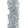 Cheap Christmas Warehouse Silver Metallic 8Ply Classic Christmas Tinsel Garland - 15Cm X 5M