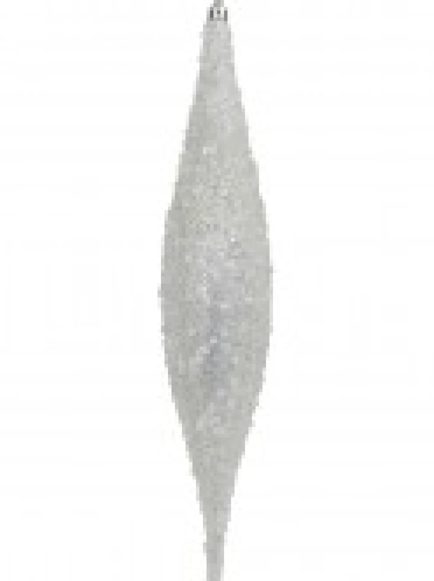 New Christmas Warehouse Silver With Frost Look Pine Cone Shape Bauble Hanging Decorations - 4 X 33Cm
