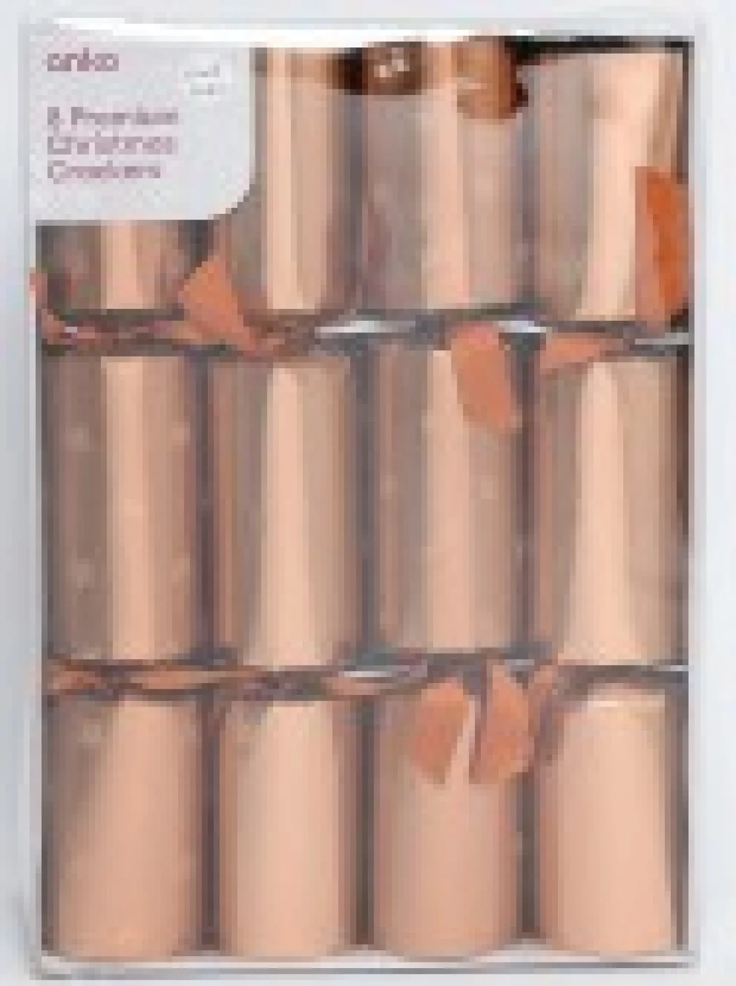 Cheap Christmas Warehouse Star & Diamond Pattern Shiny Copper Christmas Cracker Bon Bons - 8 X 36Cm