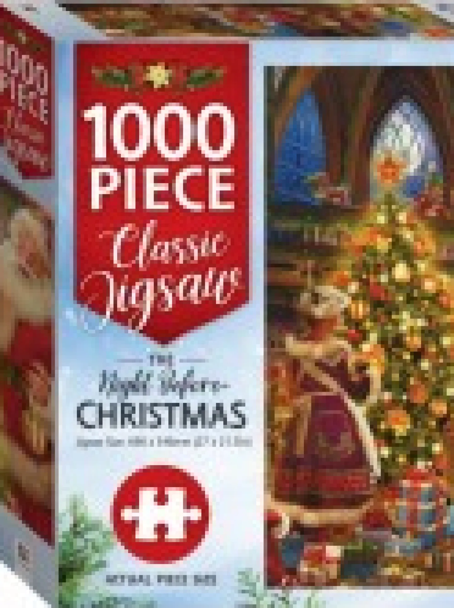 Best Sale Christmas Warehouse The Night Before Christmas With Santa & Mrs Claus Jigsaw Puzzle - 1000 Pieces