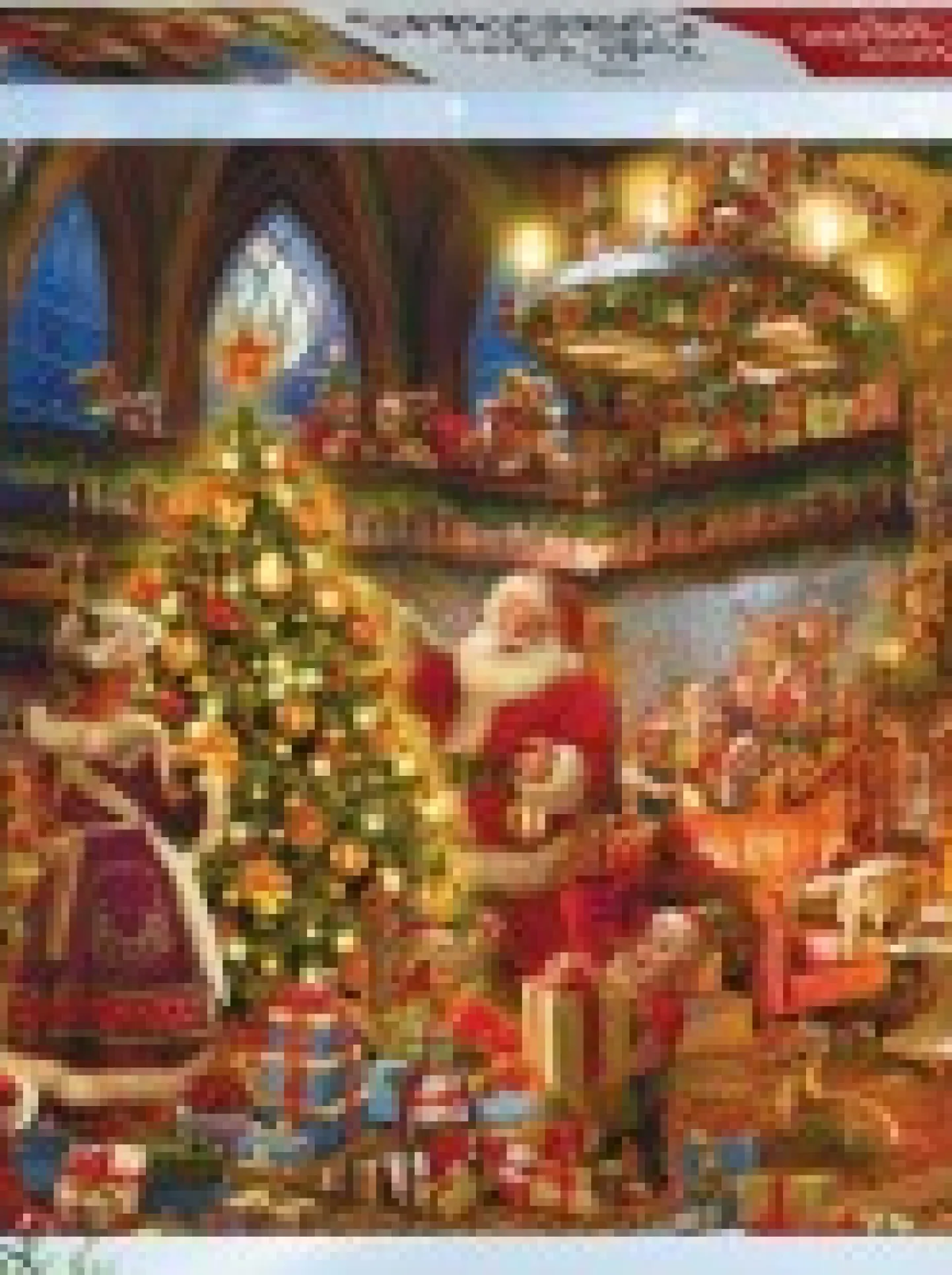 Best Sale Christmas Warehouse The Night Before Christmas With Santa & Mrs Claus Jigsaw Puzzle - 1000 Pieces
