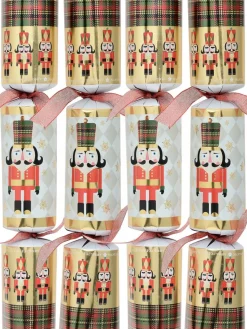 Sale Christmas Warehouse Traditional Nutcracker Pattern Design Christmas Cracker Bon Bons - 10 X 36Cm