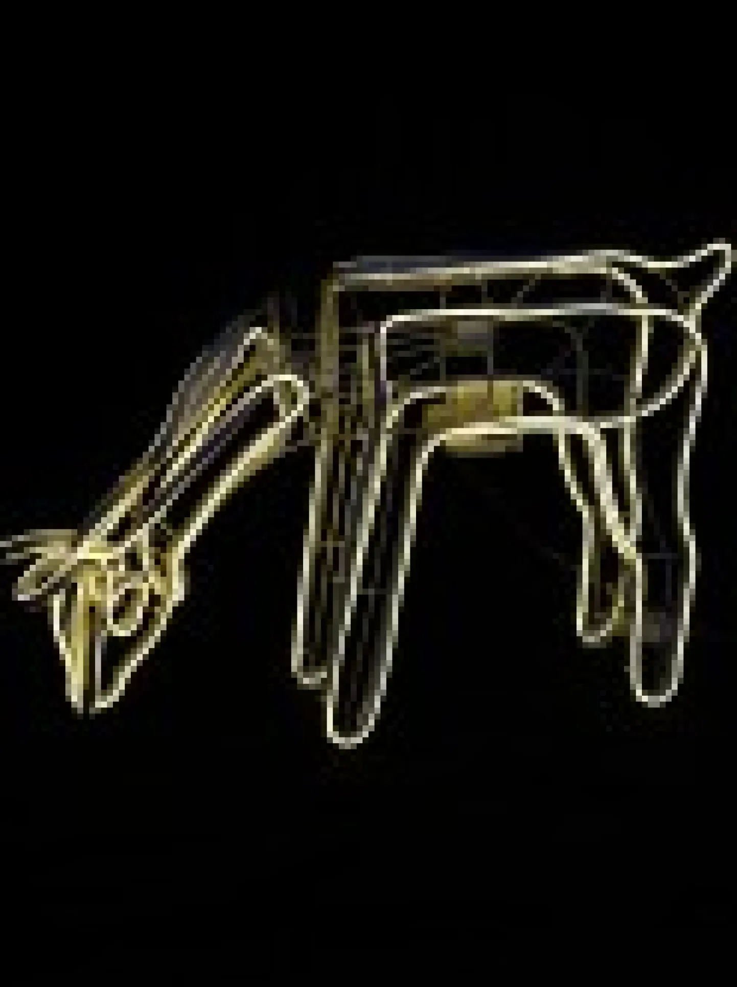 Flash Sale Christmas Warehouse Warm White Animated Grazing Reindeer Neon Christmas Light Display - 77Cm