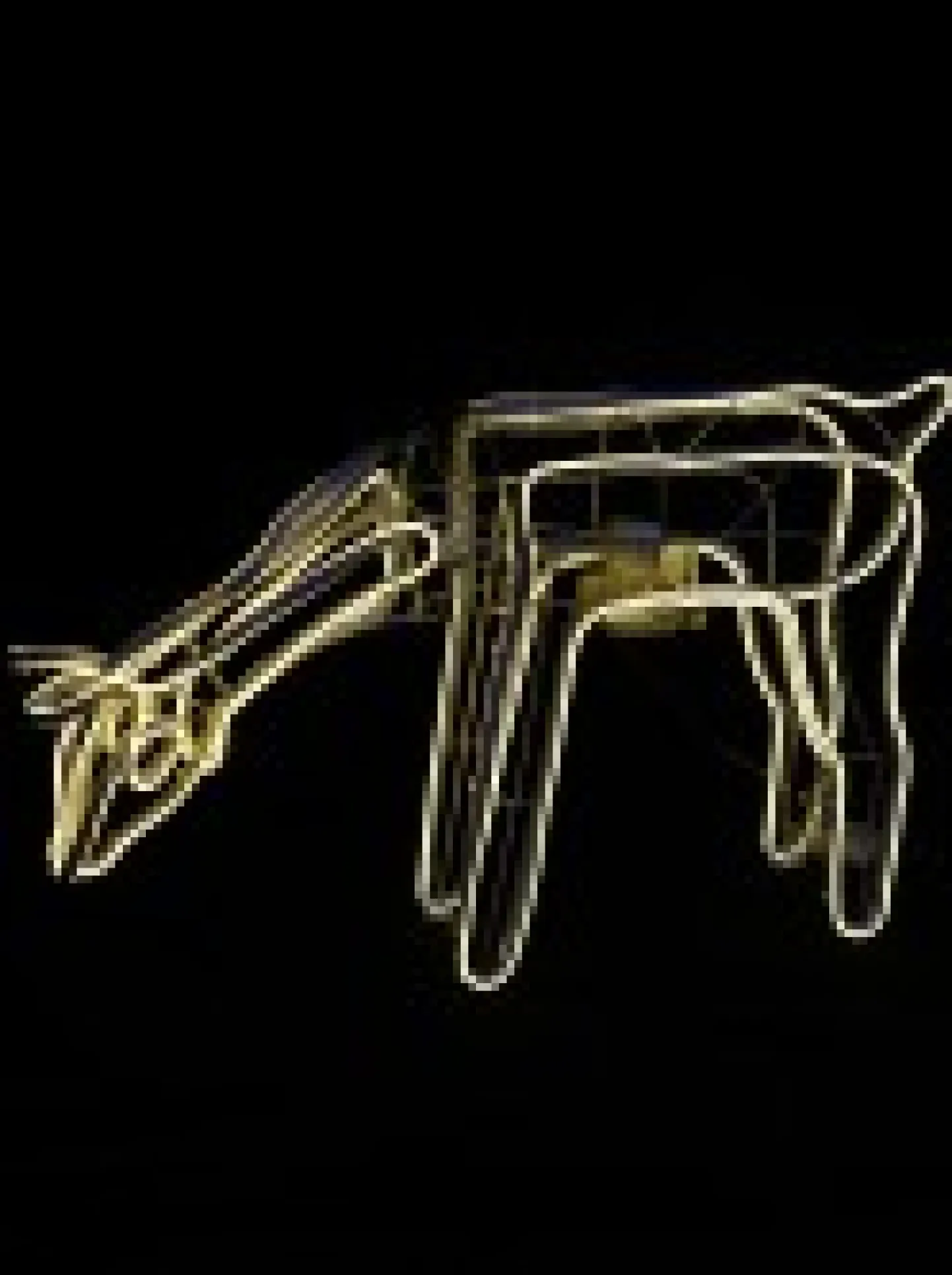 Flash Sale Christmas Warehouse Warm White Animated Grazing Reindeer Neon Christmas Light Display - 77Cm