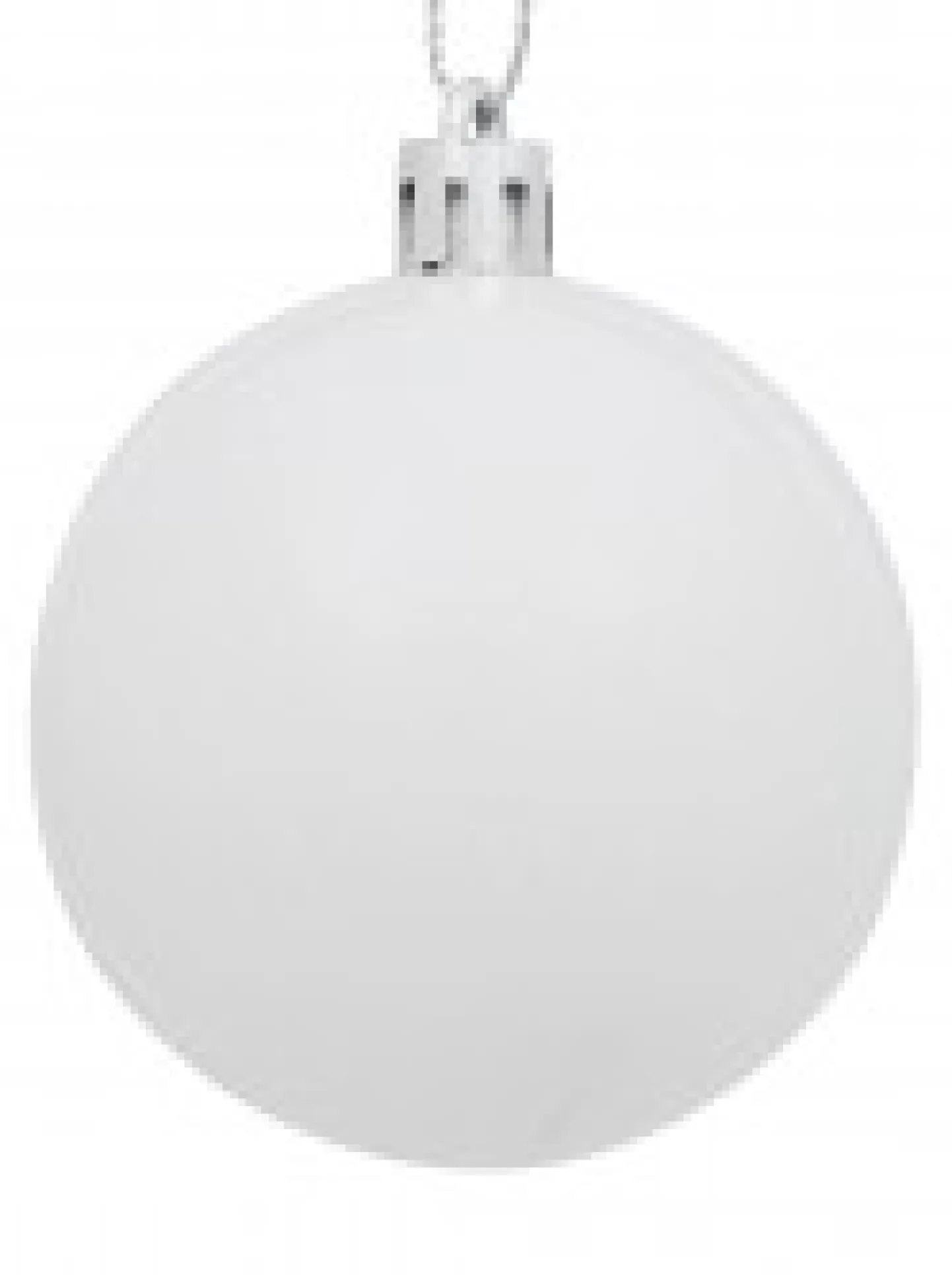 Best Sale Christmas Warehouse White Gloss & Clear With White Frost Christmas Bauble Decorations - 6 X 60Mm