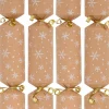 Discount Christmas Warehouse White Heavy Snowfall On Caramel Christmas Cracker Bon Bons - 50 X 30Cm
