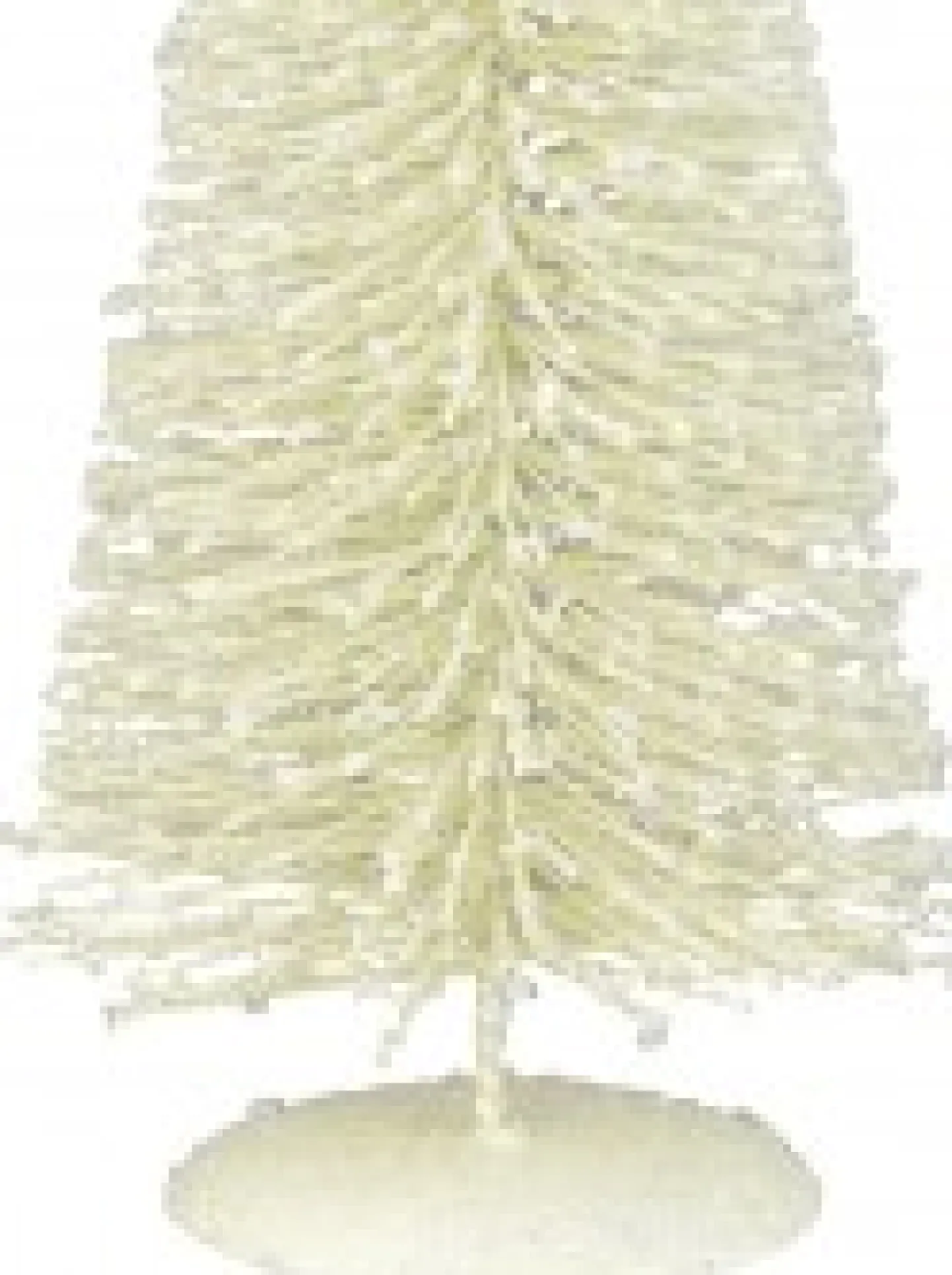 Shop Christmas Warehouse White Iron Christmas Tree With Snow Dust & Star Table Top Ornament - 30Cm