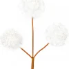 Shop Christmas Warehouse White Pom Pom Snowballs Decorative Christmas Spray Pick - 15Cm