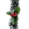 Best Sale Christmas Warehouse White Tip Pine Needle With Holly Christmas Tinsel Garland - 2.7M