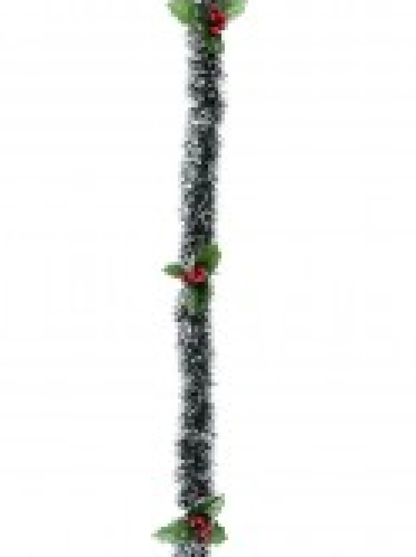Best Sale Christmas Warehouse White Tip Pine Needle With Holly Christmas Tinsel Garland - 2.7M