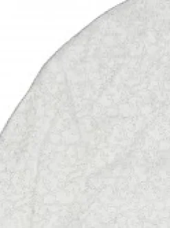 Hot Christmas Warehouse White Velvet With Silver Print & Cord Trim Christmas Tree Skirt - 1.2M
