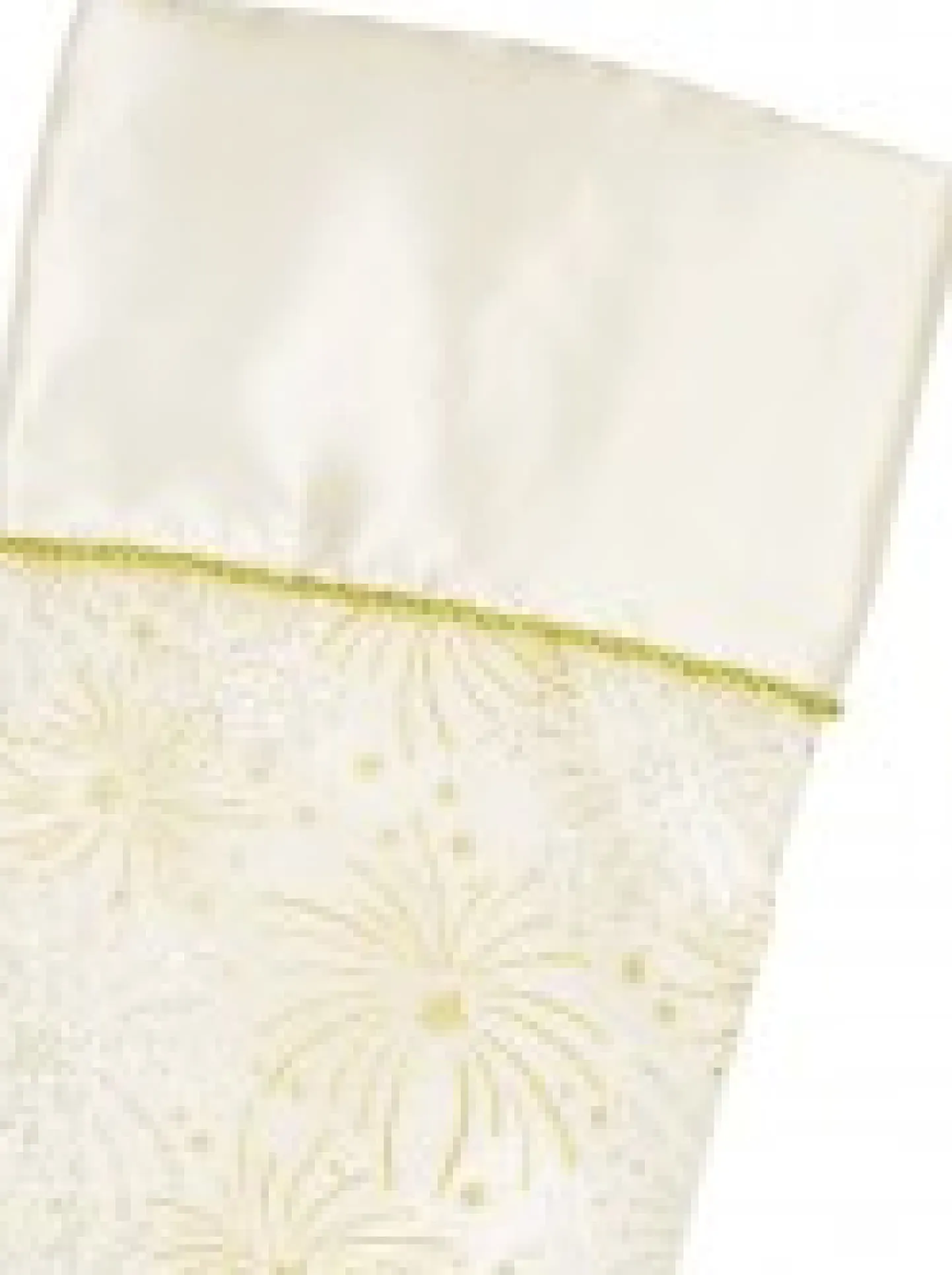 Sale Christmas Warehouse White With Gold & Iridescent Glitter Sunburst Pattern Christmas Stocking - 48Cm