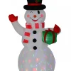 Flash Sale Christmas Warehouse Winking Snowman With Led Disco Light Christmas Inflatable Display - 1.5M